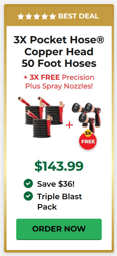 Pocket Hose Copper Head offer price 